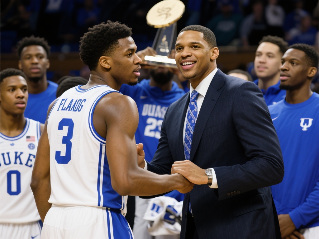 甜瓜弗拉格若率杜克夺冠跻身名宿殿堂 随着杜克篮球队在赛季中不断进步,弗拉格和
